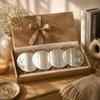 4er Set Klebespiegel Rund Ø 15 cm aus Glas Selbstklebende Produktbild-Vorschau 5