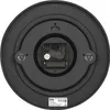 The back of a black wall clock showing the internal mechanism and battery compartment. Anteprima dell’immagine prodotto