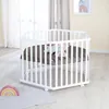 roba Laufgitter 6-eckig aus Holz weiß - Laufstall für Babys Produktbild-Vorschau 2