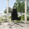 vidaXL Garten-Hängestuhl mit Kissen Schwarze Oxford-Gewebe Produktbild-Vorschau 2