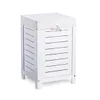 Zeller Wäschetruhe, MDF/Baumwolle, weiß lackiert 35x35x55 Produktbild-Vorschau 1