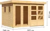 Karibu Gartenhaus Pentus 5 Produktbild-Vorschau 4