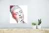 MuchoWow® Poster Frau - Weiß - Rot 30x30 cm - Wandposter - Produktbild-Vorschau 5