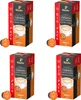 Four boxes of Tchibo Cafissimo Caffè Crema coffee capsules are displayed against a white background. Voir les images du produit