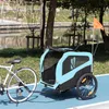PawHut 2-in-1 Hundeanhänger Fahrradanhänger für Hunde Produktbild-Vorschau 9