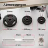 Hop-Sport Gusseisen Kurzhanteln Set - Kurzhantel Set 20kg Produktbild-Vorschau 3