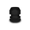 A black cable gland is shown against a white background. Produktbild-Vorschau
