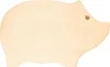 A wooden cutting board shaped like a pig. Podgląd zdjęcia produktu
