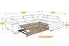 Ecksofa mit Schlaffunktion PASTI L-Form, Sofa Couch mit Produktbild-Vorschau 9
