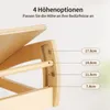 Toilettenhocker Fußbank höhenverstellbar Büro Schreibtisch Produktbild-Vorschau 2