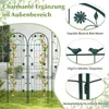 COSTWAY Treillis métallique pour 2 plantes, clôture de Voir les images du produit 6