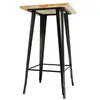 Table haute 110x60x60cm table de bistrot table de jardin Voir les images du produit 7