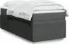 Boxspringbett mit Matratze Dunkelgrau 90x190 cm Stoff Produktbild-Vorschau 2