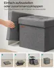 SONGMICS, pouf de rangement pliable, 30 x 30 cm, capacité Voir les images du produit 8