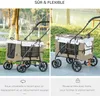 PawHut Poussette pliable animaux chien chat 2 en 1, nacelle Voir les images du produit 6