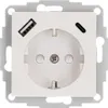 Prise USB avec contact de protection 2 x port USB type A & Voir les images du produit 1