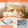 Jaula para hámster WISFOR con luz LED, casa para pequeños Vista previa de la imagen del producto 6