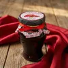 Physis of Crete Granatapfel-Himbeer-Marmelade 250 g roter Stoff Produktbild-Vorschau