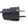 A close-up side view of a black and silver electrical plug, likely for a grill motor. Podgląd zdjęcia produktu