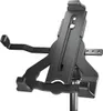 A black tablet stand is shown against a white background. Voir les images du produit