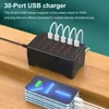 Stacja ładująca USB o mocy 150 W, 30 portów, stacja Podgląd zdjęcia produktu 7