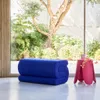 sweeek - Design Bank mit Bouclé-Bezug 1-2 Plätze - Blau Produktbild-Vorschau 2
