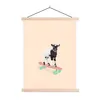 MuchoWow® Textilposter Ziege - Schwarz - Skateboard - Weiß Produktbild-Vorschau 1