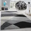 Shaggy Teppich Hochflor Langflor Weich Geometrisch Produktbild-Vorschau 5