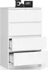 Weiße Kommode K60 mit 4 Schubladen 60 cm für Aufbewahrung Produktbild-Vorschau 9
