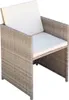 vidaXL Gartenstühle 2 Stk. mit Polstern und Kissen Poly Produktbild-Vorschau 1