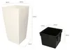 KOTARBAU® Vaso da fiori quadrato 238x238x449 mm con vaso Anteprima dell’immagine prodotto 2