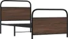 vidaXL Rám postele bez matrace 90x200 cm hnědý dubový Náhled obrázku produktu 3