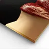 Bild auf Leinwand - Leinwandbild - Frau rote Lippen Produktbild-Vorschau 5