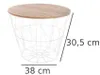 Beistelltisch "kumi" weiß d38cm  - Atmosphera créateur Produktbild-Vorschau 13