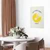 Posterpapier Poster - Shuttlecock Against the Yellow Sun Produktbild-Vorschau 2