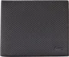 A black leather wallet with a textured pattern and a small crocodile logo on the bottom right corner. Produktbild-Vorschau
