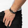 SERASAR | Kožený Náramok pre Mužov [Shine] z Stainless Náhľad obrázku produktu 3