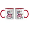 Less Talk More Coffee Lustiges Einhorn Tasse Rot Kaffee Produktbild-Vorschau 3