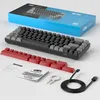 65% Mechanische Tastatur QWERTZ Deutsch, 68 Tasten, Red Produktbild-Vorschau 6