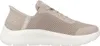 A side view of a beige women's sneaker with a white sole. Anteprima dell’immagine prodotto