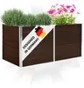 DELUKE® Hochbeet für Garten OSKAR Braun | 160x80x77cm | Produktbild-Vorschau 1
