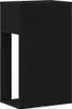 A black computer cabinet with a drawer is shown from the side. Podgląd zdjęcia produktu