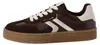 TAMARIS Damen Sneaker dunkelbraun weiß Lederkombination - Produktbild-Vorschau 9