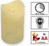 4x LED Echtwachs Kerzen Set mit Timer beweglicher Flamme Produktbild-Vorschau 3