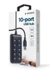 gembird 10-Port USB 2.0 Hub, schwarz Náhled obrázku produktu 5