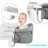 XINZI Tischsitz Faltbar Babystuhl Kinder Hochstuhl Produktbild-Vorschau 3