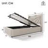 MODFU Boxspringbett Hydraulisches 90 x 200 cm mit USB Typ C Produktbild-Vorschau 4
