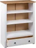 vidaXL Regál na knihy biely 80 x 35 x 110 cm Masívne drevo Náhľad obrázku produktu 5