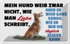 vianmo Blechschild 12x18 cm mein Hund weiß zwar Hundeliebe Produktbild-Vorschau 1