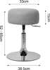 ML-Design Schminkhocker Hellgrau Ø 33cm, aus Stahl mit Produktbild-Vorschau 6